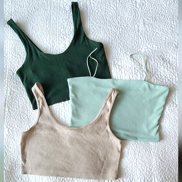 Three (3) Cropped Tank Tops - Picture 1 of 1
